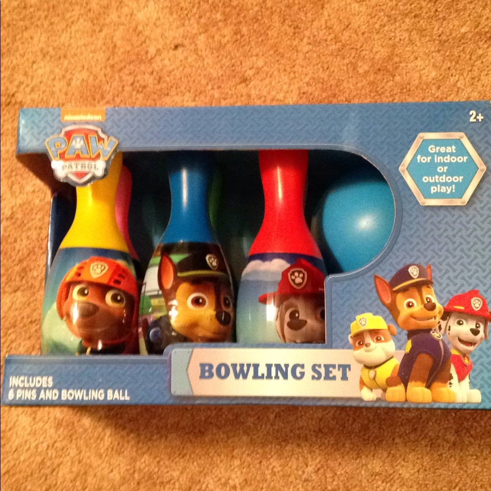 Small bowling set. New. Never opened.